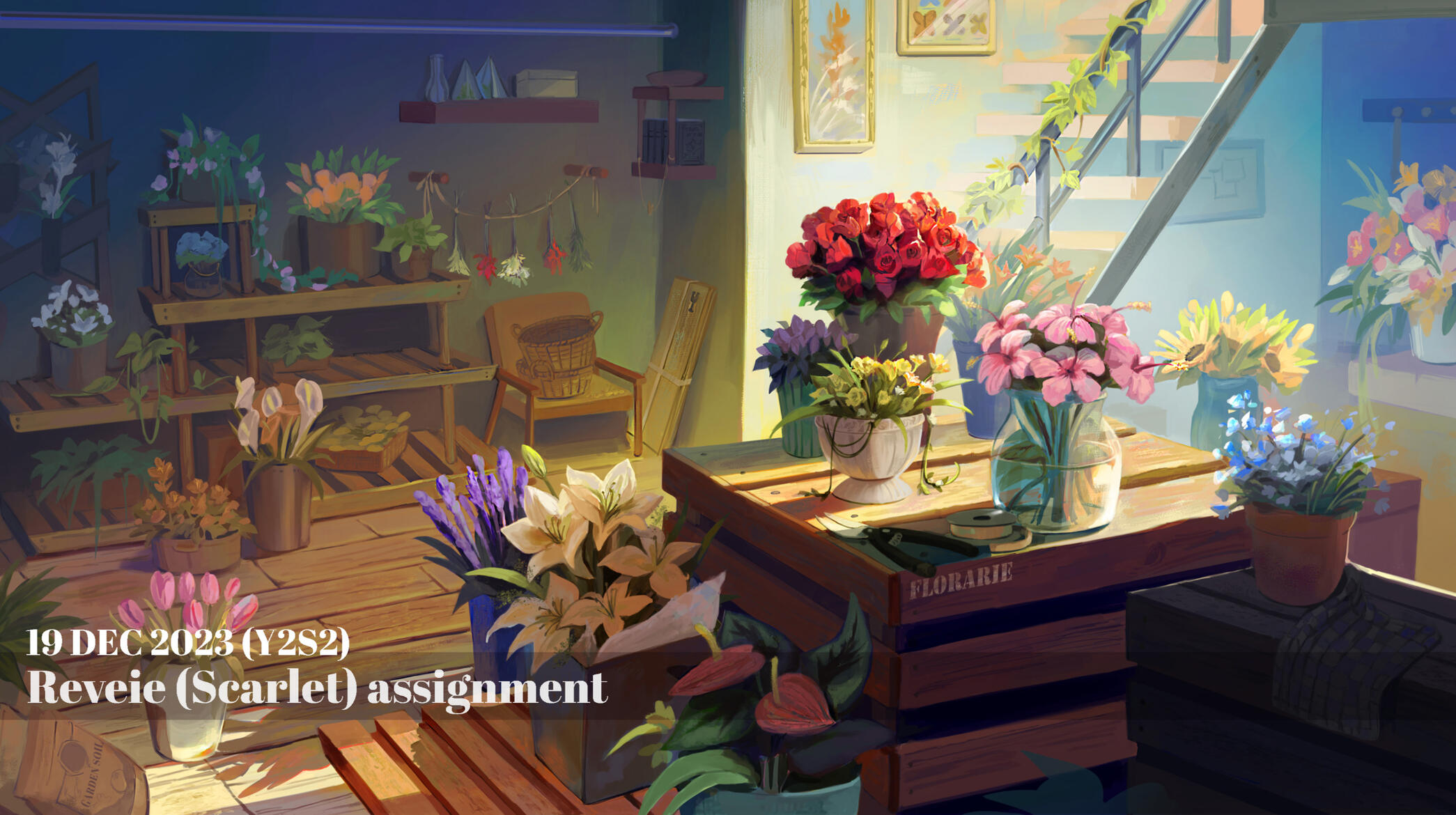Room painting, Florist Shop